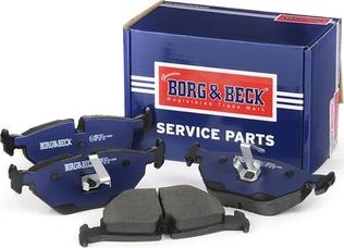 Borg & Beck BBP1677 - Тормозные колодки, дисковые, комплект autospares.lv