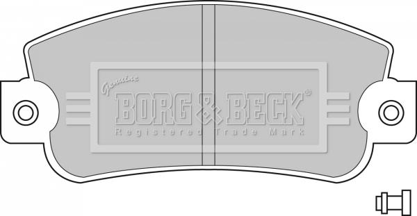 Borg & Beck BBP1094 - Тормозные колодки, дисковые, комплект autospares.lv