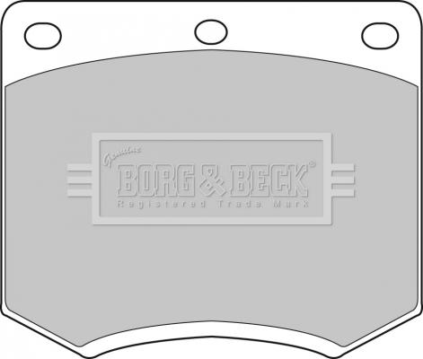 Borg & Beck BBP1095 - Тормозные колодки, дисковые, комплект autospares.lv