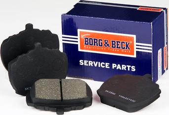 Borg & Beck BBP1098 - Тормозные колодки, дисковые, комплект autospares.lv