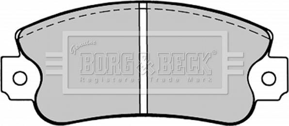 Borg & Beck BBP1093 - Тормозные колодки, дисковые, комплект autospares.lv