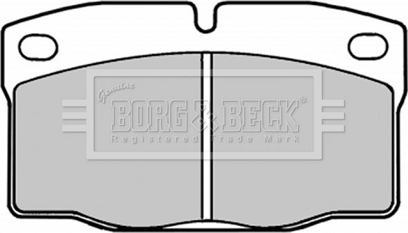 Borg & Beck BBP1092 - Тормозные колодки, дисковые, комплект autospares.lv