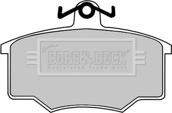 Borg & Beck BBP1049 - Тормозные колодки, дисковые, комплект autospares.lv