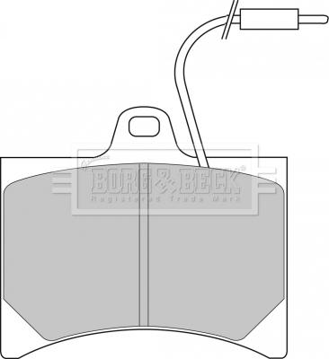 Borg & Beck BBP1045 - Тормозные колодки, дисковые, комплект autospares.lv