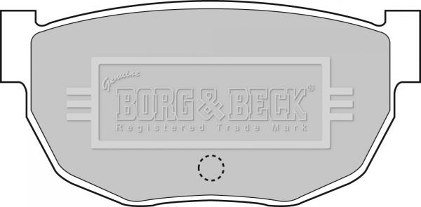 Borg & Beck BBP1046 - Тормозные колодки, дисковые, комплект autospares.lv