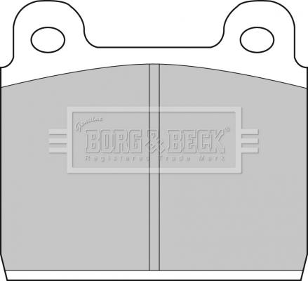 Borg & Beck BBP1041 - Тормозные колодки, дисковые, комплект autospares.lv