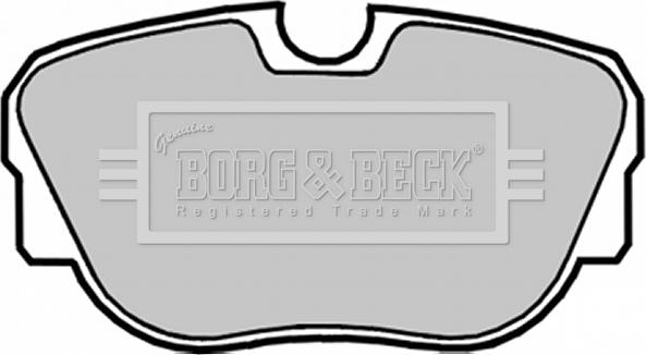 Borg & Beck BBP1050 - Тормозные колодки, дисковые, комплект autospares.lv