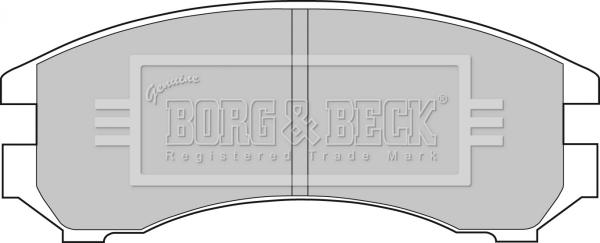 Borg & Beck BBP1051 - Тормозные колодки, дисковые, комплект autospares.lv