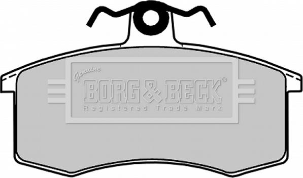 Borg & Beck BBP1053 - Тормозные колодки, дисковые, комплект autospares.lv