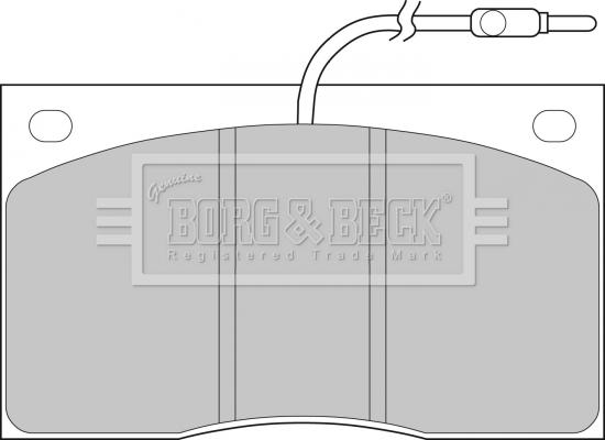 Borg & Beck BBP1065 - Тормозные колодки, дисковые, комплект autospares.lv