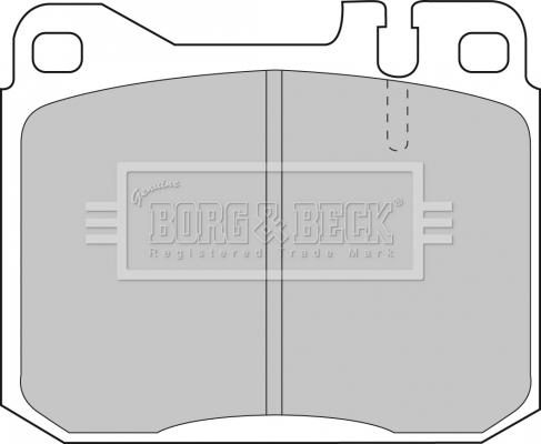 Borg & Beck BBP1061 - Тормозные колодки, дисковые, комплект autospares.lv