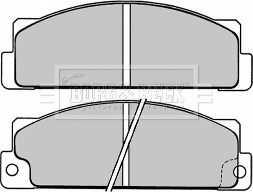 Borg & Beck BBP1004 - Тормозные колодки, дисковые, комплект autospares.lv