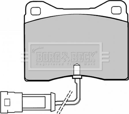 Borg & Beck BBP1008 - Тормозные колодки, дисковые, комплект autospares.lv