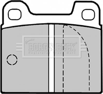 Borg & Beck BBP1003 - Тормозные колодки, дисковые, комплект autospares.lv