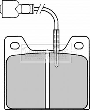 Borg & Beck BBP1010 - Тормозные колодки, дисковые, комплект autospares.lv