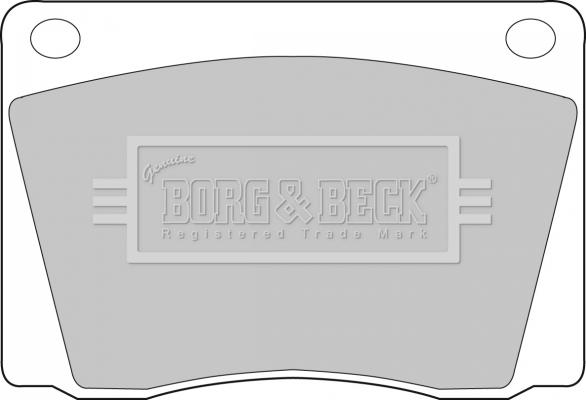 Borg & Beck BBP1011 - Тормозные колодки, дисковые, комплект autospares.lv