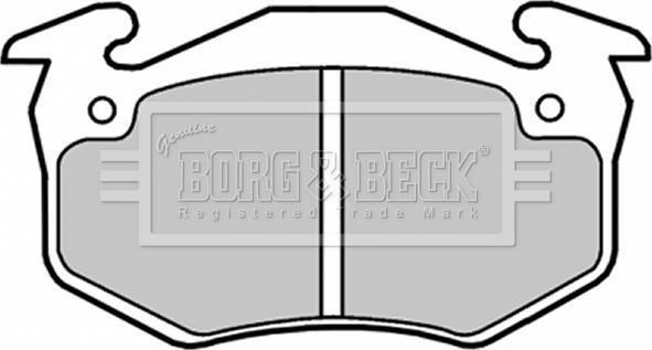 Borg & Beck BBP1018 - Тормозные колодки, дисковые, комплект autospares.lv