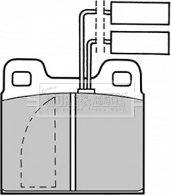 Borg & Beck BBP1012 - Тормозные колодки, дисковые, комплект autospares.lv