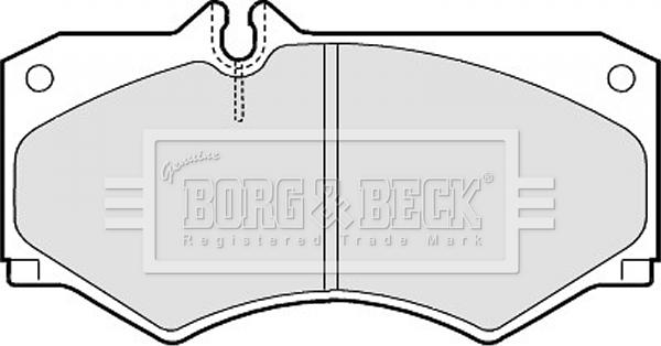 Borg & Beck BBP1089 - Тормозные колодки, дисковые, комплект autospares.lv