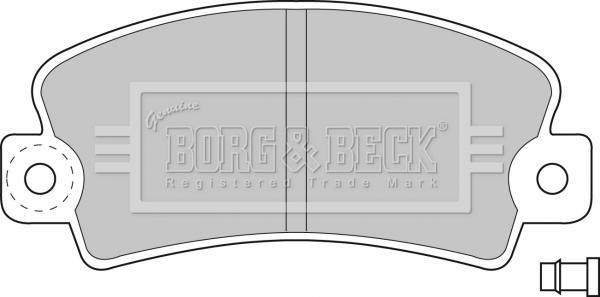 Borg & Beck BBP1036 - Тормозные колодки, дисковые, комплект autospares.lv