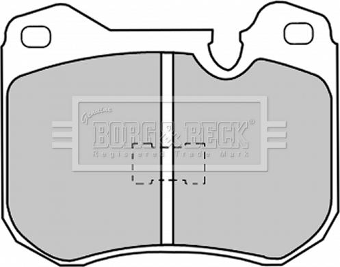 Borg & Beck BBP1030 - Тормозные колодки, дисковые, комплект autospares.lv