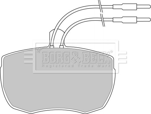 Borg & Beck BBP1024 - Тормозные колодки, дисковые, комплект autospares.lv