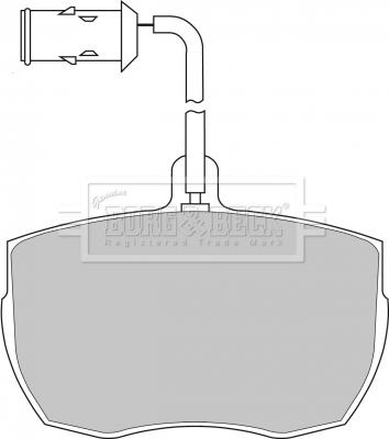 Borg & Beck BBP1026 - Тормозные колодки, дисковые, комплект autospares.lv