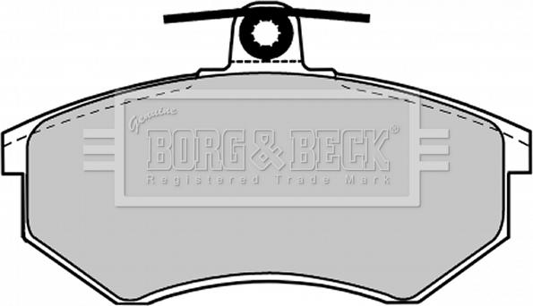 Borg & Beck BBP1027 - Тормозные колодки, дисковые, комплект autospares.lv