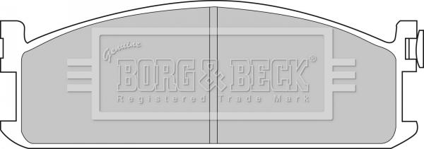 Borg & Beck BBP1075 - Тормозные колодки, дисковые, комплект autospares.lv