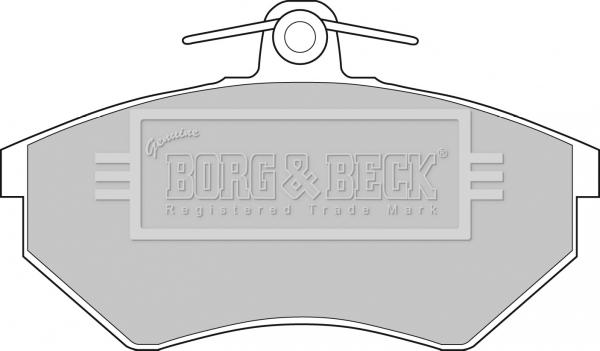 Borg & Beck BBP1427 - Тормозные колодки, дисковые, комплект autospares.lv