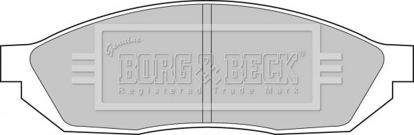 Borg & Beck BBP1071 - Тормозные колодки, дисковые, комплект autospares.lv