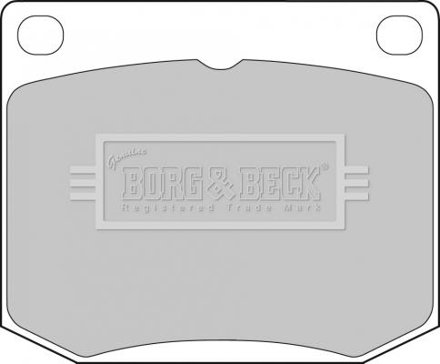 Borg & Beck BBP1072 - Тормозные колодки, дисковые, комплект autospares.lv