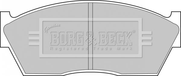 Borg & Beck BBP1077 - Тормозные колодки, дисковые, комплект autospares.lv