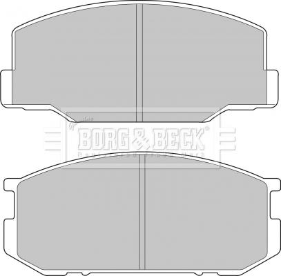 Borg & Beck BBP1196 - Тормозные колодки, дисковые, комплект autospares.lv