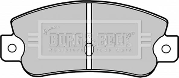 Borg & Beck BBP1193 - Тормозные колодки, дисковые, комплект autospares.lv