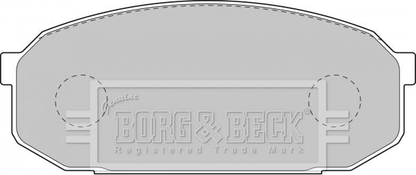 Borg & Beck BBP1144 - Тормозные колодки, дисковые, комплект autospares.lv