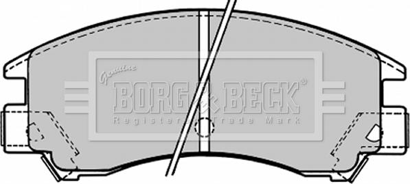 Borg & Beck BBP1148 - Тормозные колодки, дисковые, комплект autospares.lv