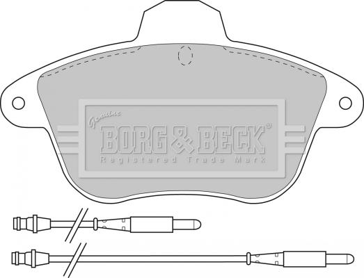 Borg & Beck BBP1159 - Тормозные колодки, дисковые, комплект autospares.lv