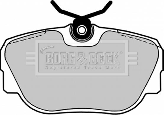 Borg & Beck BBP1155 - Тормозные колодки, дисковые, комплект autospares.lv