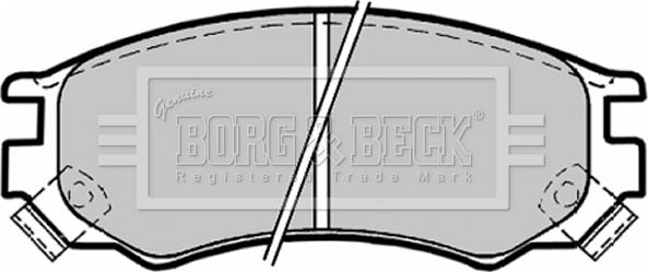 Borg & Beck BBP1156 - Тормозные колодки, дисковые, комплект autospares.lv