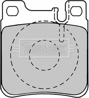 Borg & Beck BBP1150 - Тормозные колодки, дисковые, комплект autospares.lv