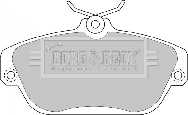 Borg & Beck BBP1157 - Тормозные колодки, дисковые, комплект autospares.lv