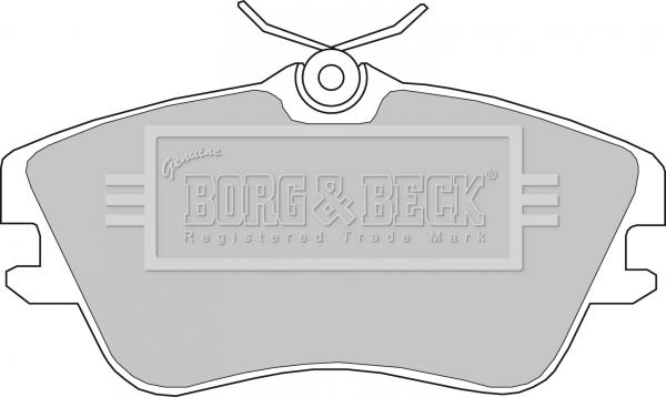 Borg & Beck BBP1160 - Тормозные колодки, дисковые, комплект autospares.lv