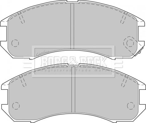 Borg & Beck BBP1162 - Тормозные колодки, дисковые, комплект autospares.lv