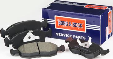 Borg & Beck BBP1100 - Тормозные колодки, дисковые, комплект autospares.lv