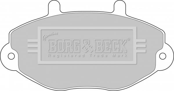 Borg & Beck BBP1108 - Тормозные колодки, дисковые, комплект autospares.lv