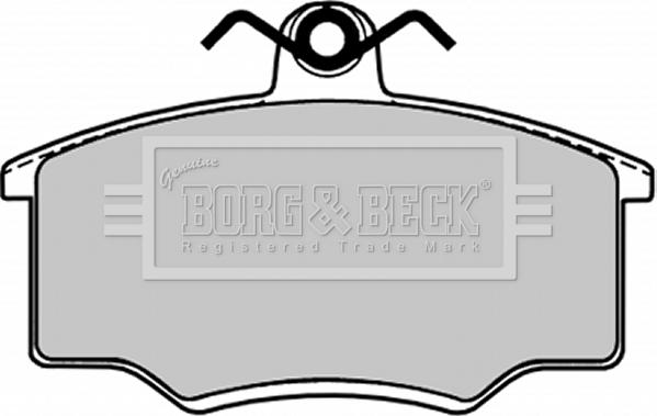 Borg & Beck BBP1103 - Тормозные колодки, дисковые, комплект autospares.lv