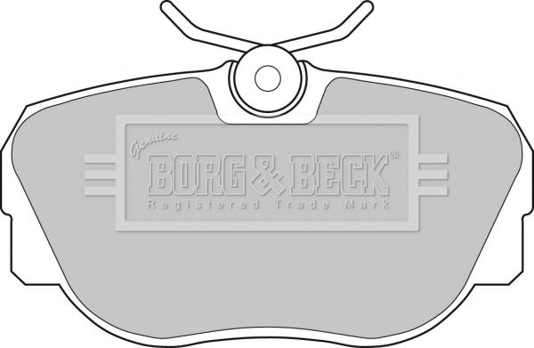 Borg & Beck BBP1119 - Тормозные колодки, дисковые, комплект autospares.lv