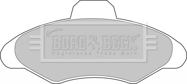 Borg & Beck BBP1116 - Тормозные колодки, дисковые, комплект autospares.lv