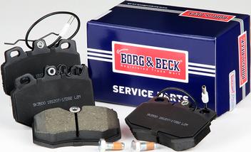 Borg & Beck BBP1111 - Тормозные колодки, дисковые, комплект autospares.lv